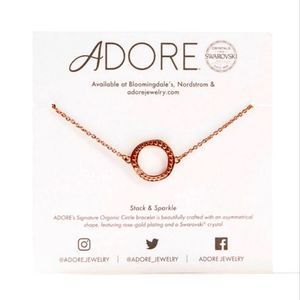 Swarvoski Rose Gold Bracelet - Adore - - NWT - Rare